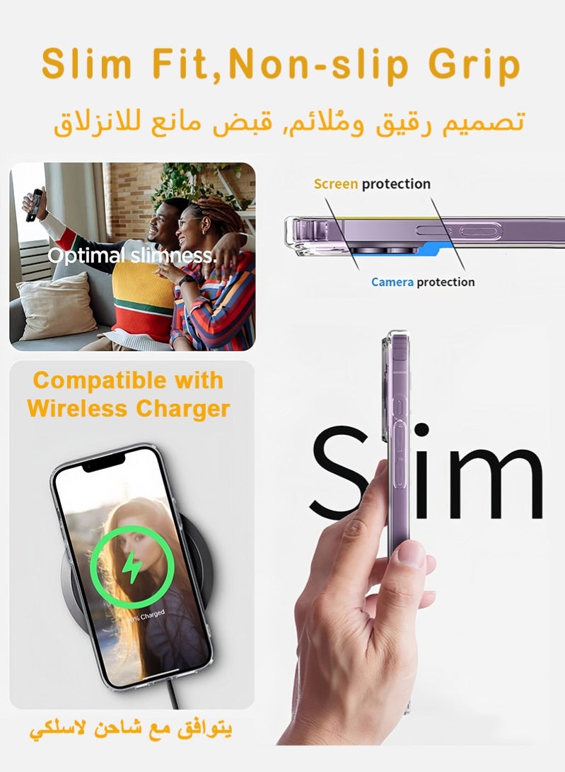 iPhone 14 Pro Max Case Cover - Clear, Anti-Yellowing, Slim, Lightweight and Super Grip Back Cover(6.7 inch) - Image 3